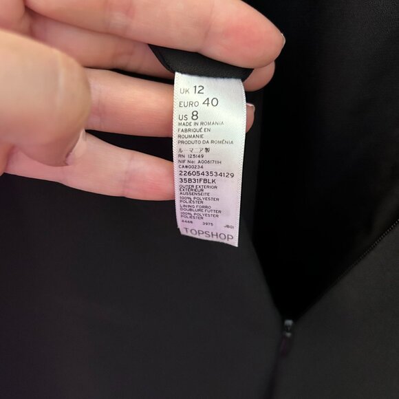 Black TopShop low back jumpsuit - Picture 6 of 8